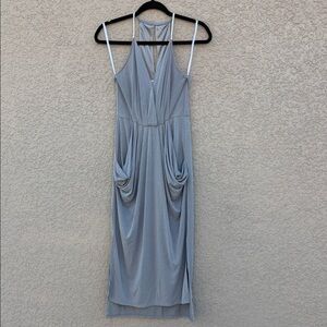 BCBGeneration Silver Backless Dress
